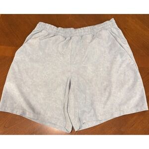 Lululemon Mens Lined Shorts SIZE LARGE SKY BLUE Pull On Drawstring